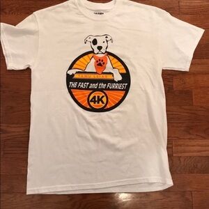 DOG ANIME SHIRT 4K ORANGE WHITE
